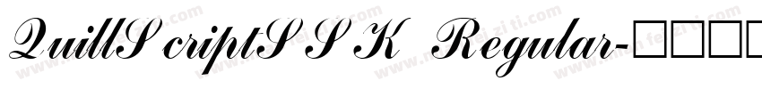 QuillScriptSSK Regular字体转换